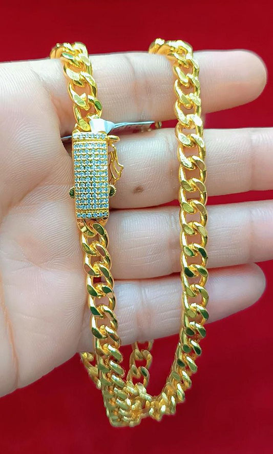 18 Size 50 Mg.1 Gram 24 kt Gold Forming Concept Chains By Chokerset  CSCHAIN1130