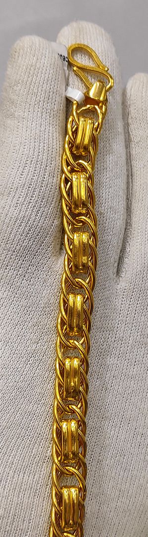 9 Size 300 Mg. Gold Forming Bracelet By Chokerset BRACE374