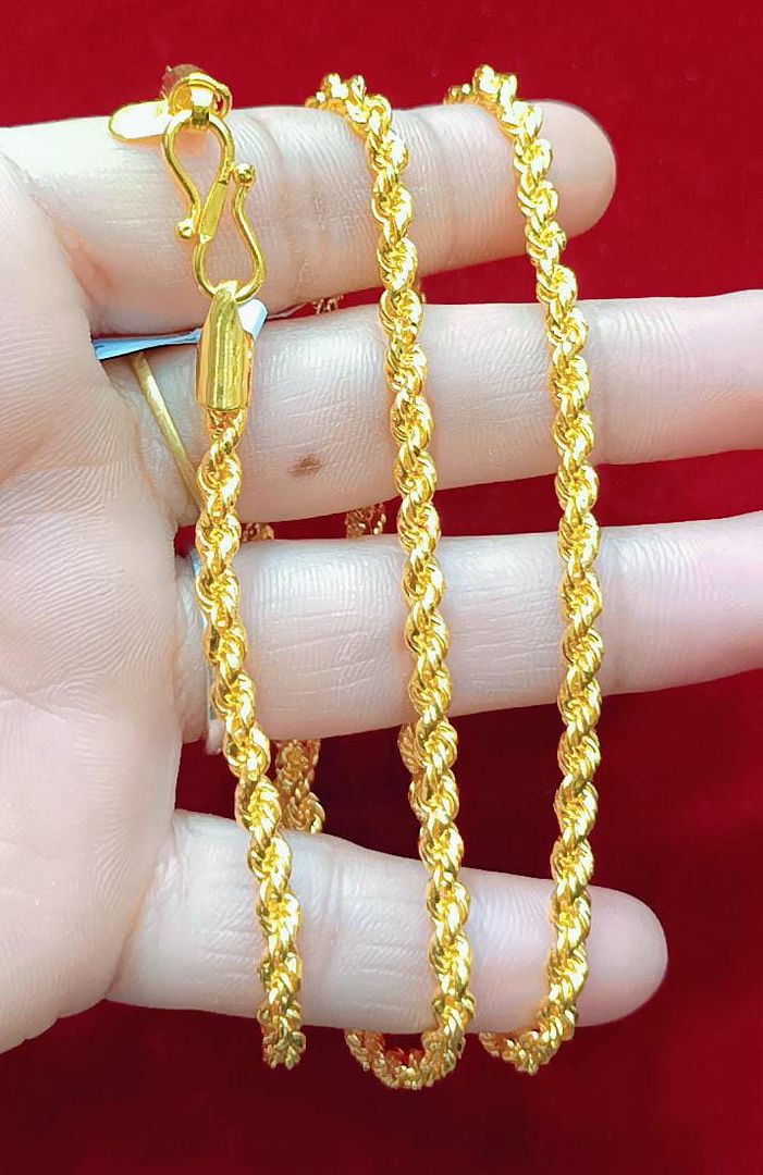 24 Size 100 Mg.1 Gram 24 kt Gold Forming Concept Chains By Chokerset  CSCHAIN1132
