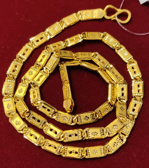 24 Size 200 Mg.1 Gram 24 kt Gold Forming Concept Chains By Chokerset  CSCHAIN1093