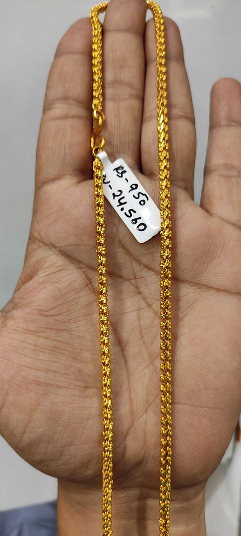 29 Size 25 Mg. Gold Forming Chain By Chokerset CHAIN9189