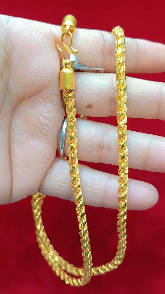 24 Size 100 Mg.1 Gram 24 kt Gold Forming Concept Chains By Chokerset  CSCHAIN1134
