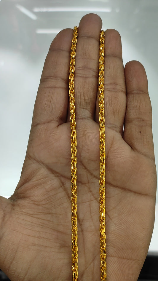 100 Milligram Gold Forming Chain By Chokerset WAC728