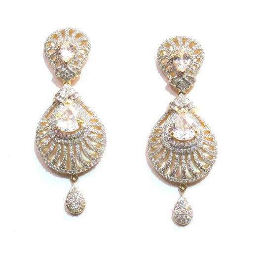 Jewelshingar Jewellery American Diamond Earrings For Women ( 11618-ead ) - JEWELSHINGAR