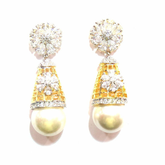 Jewelshingar Jewellery American Diamond Earrings For Women ( 11661-ead-j ) - JEWELSHINGAR