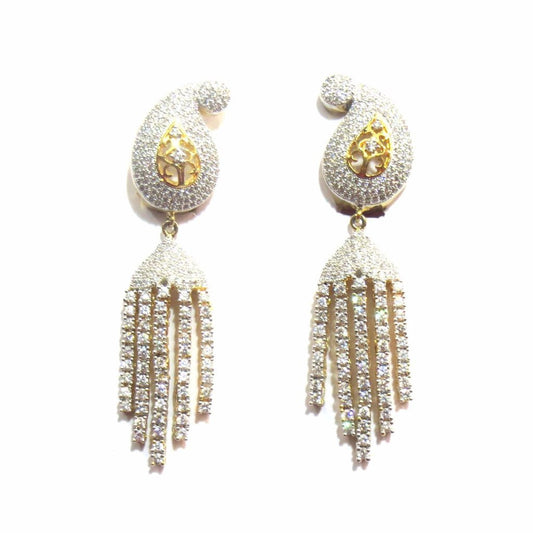 Jewelshingar Jewellery American Diamond Earrings For Women ( 11840-ead ) - JEWELSHINGAR