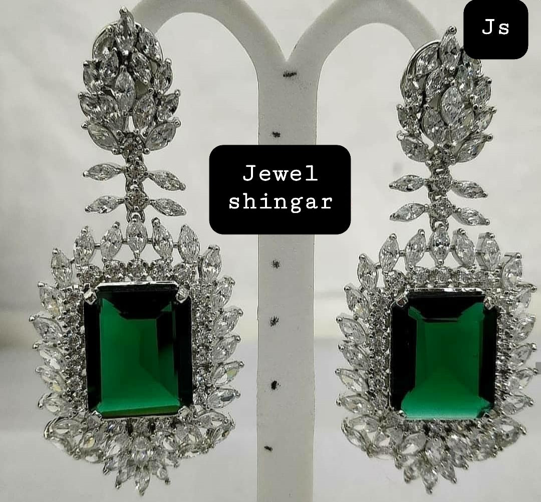 Jewelshingar Finest Diamond Zircon Earrings(204051JS)