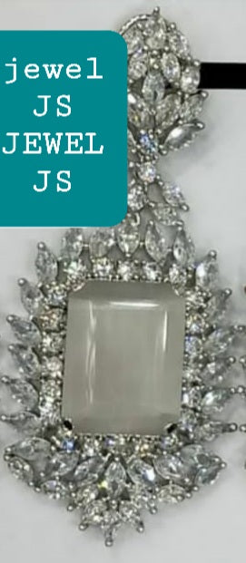 Jewelshingar Finest Diamond Zircon Earrings(204051JS)