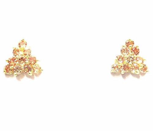 Jewelshingar Jewellery Diamond Looking Stud Earrings For Women ( 39496-ead-studds-golden )