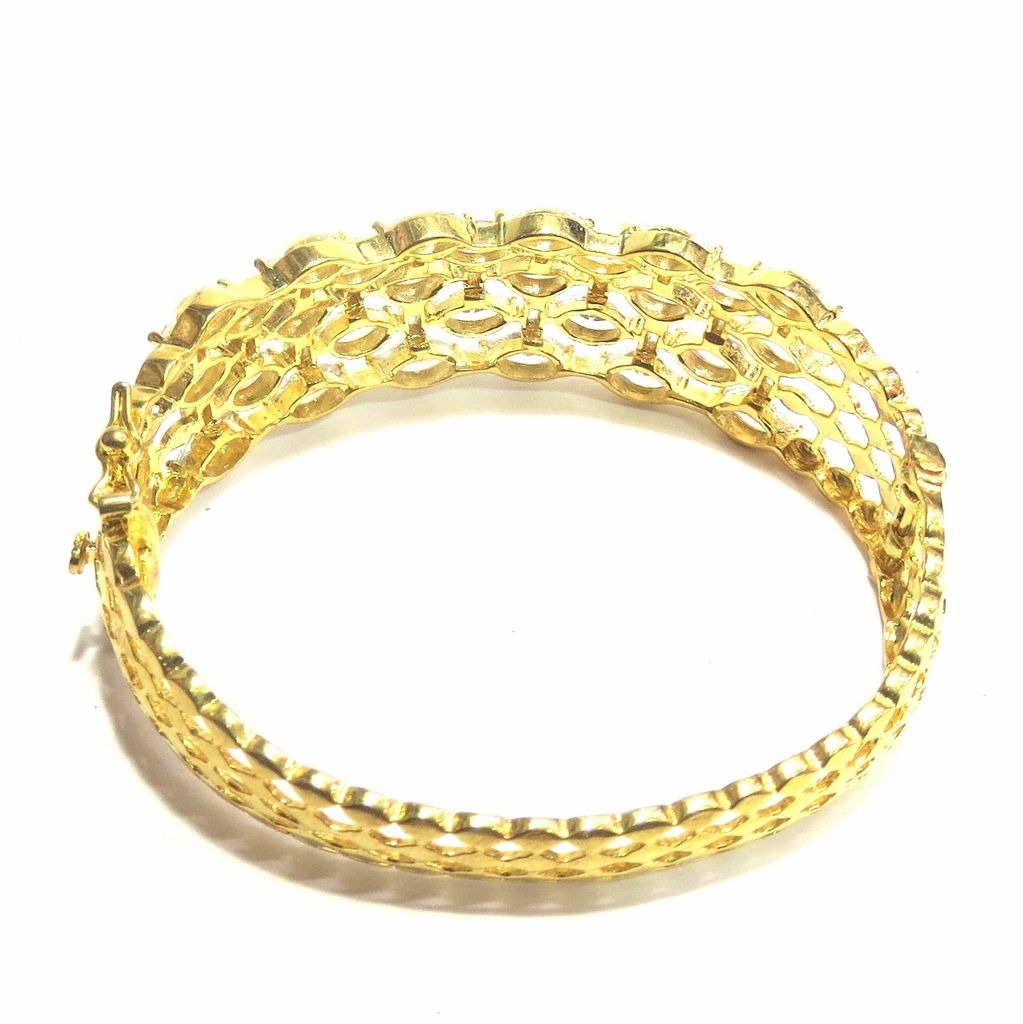 Jewelshingar Jewellery Shingar Jewellery Silver Gold Plated Bracelets For Women ( 39697-bcad )