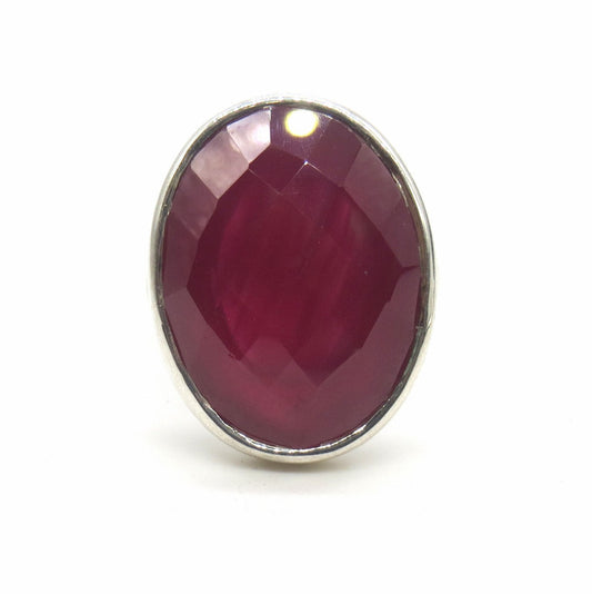 Jewelshingar Jewellery Fine 925 Silver Ruby Ring ( 45434-ssr )