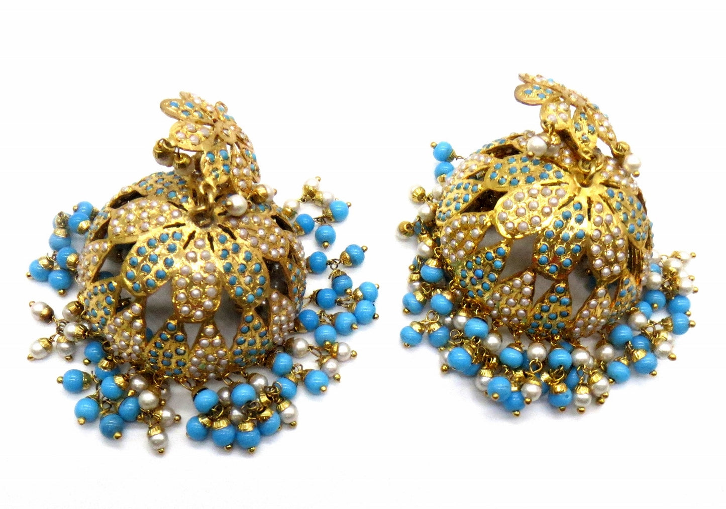 Jewelshingar Jadau Jhumki in Firaza Colour 50031-j