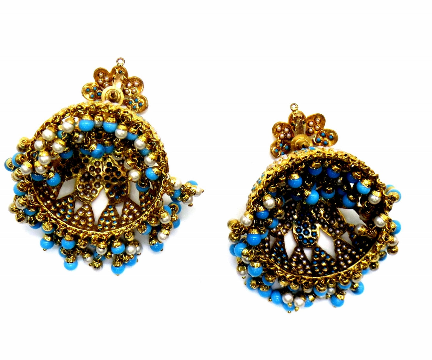 Jewelshingar Jadau Jhumki in Firaza Colour 50031-j