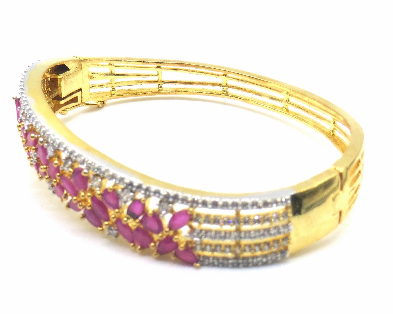 Jewelshingar Jewellery Ruby Bracelet For Women ( 51893JBS )