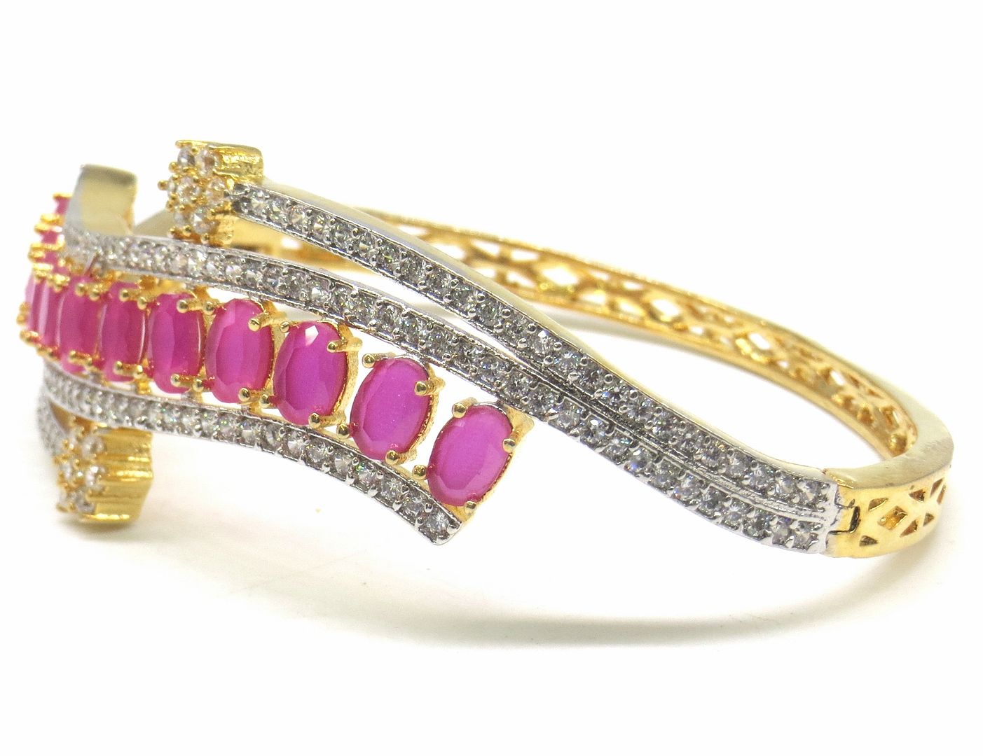 Jewelshingar Jewellery Ruby Bracelet For Women ( 51905BCD )