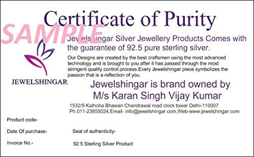 Jewelshingar Jewellery Exclusive 92.5 Sterling Silver Ring In Size 9 For Women ( 20500-ring-silver-ssr )