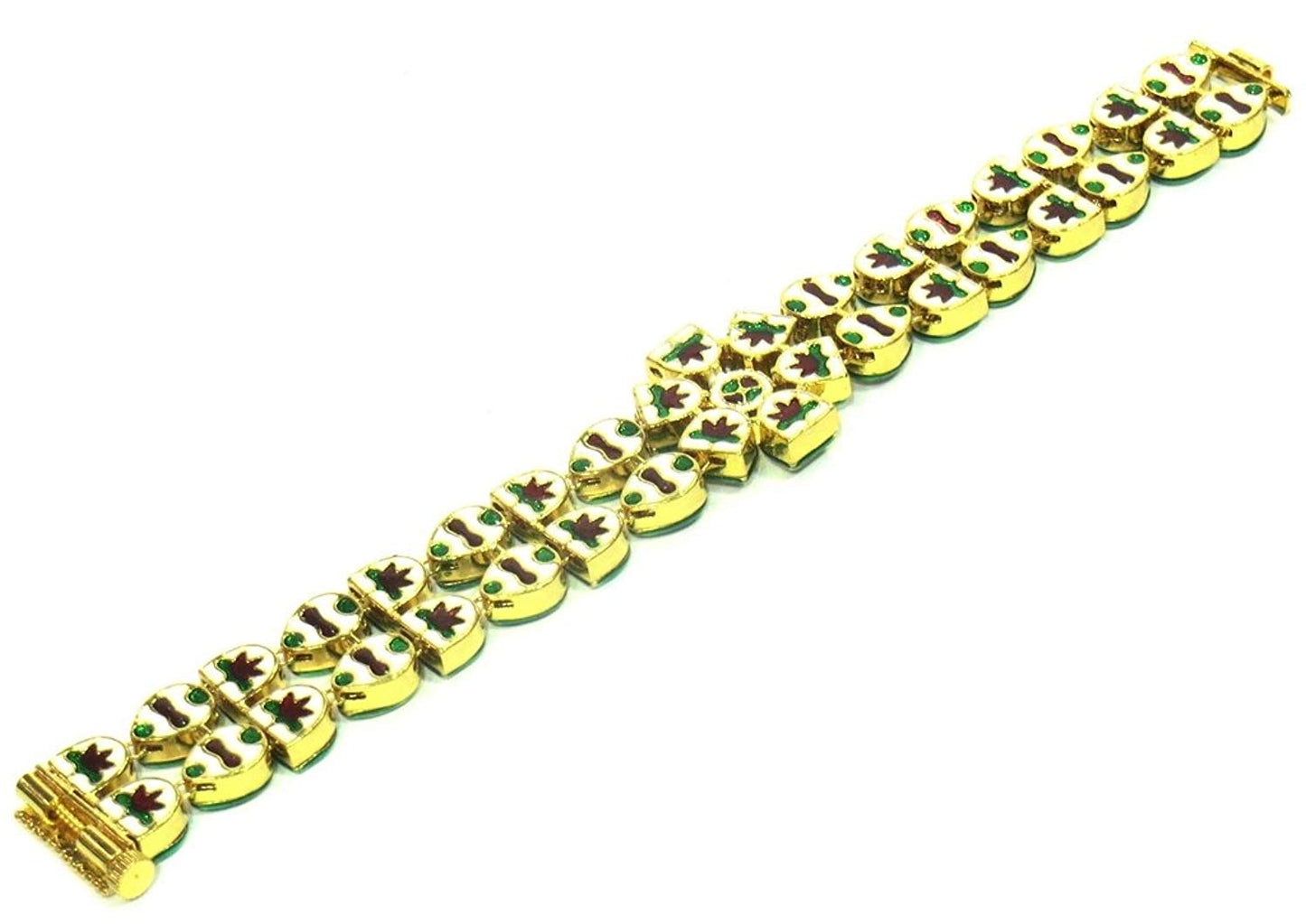 Jewelshingar Jewellery Polki Kundan Bracelet For Women ( 26463-bcad-cb )