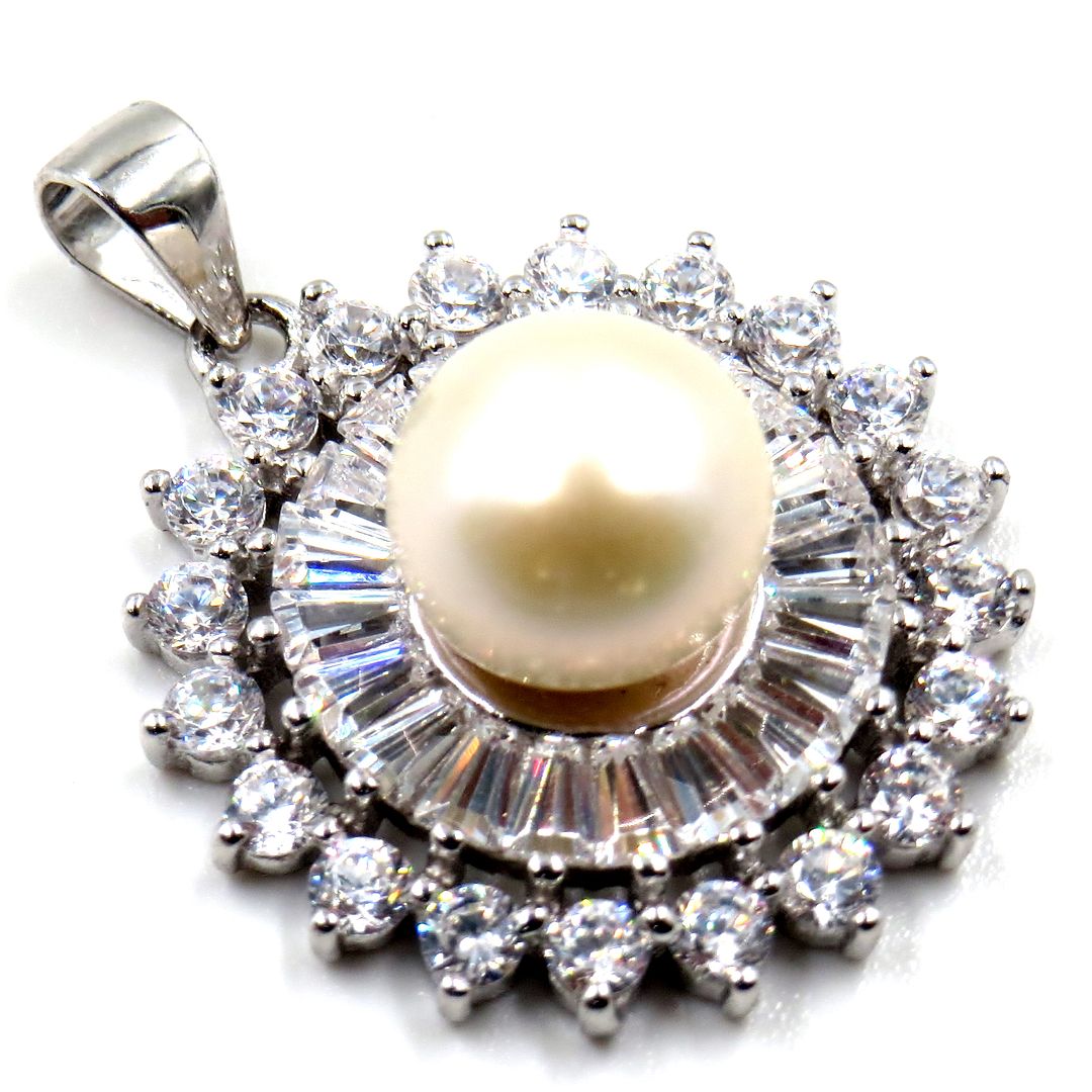 Jewelshingar Jewellery Pearl Colour Pendant For Women ( 52187SSP )