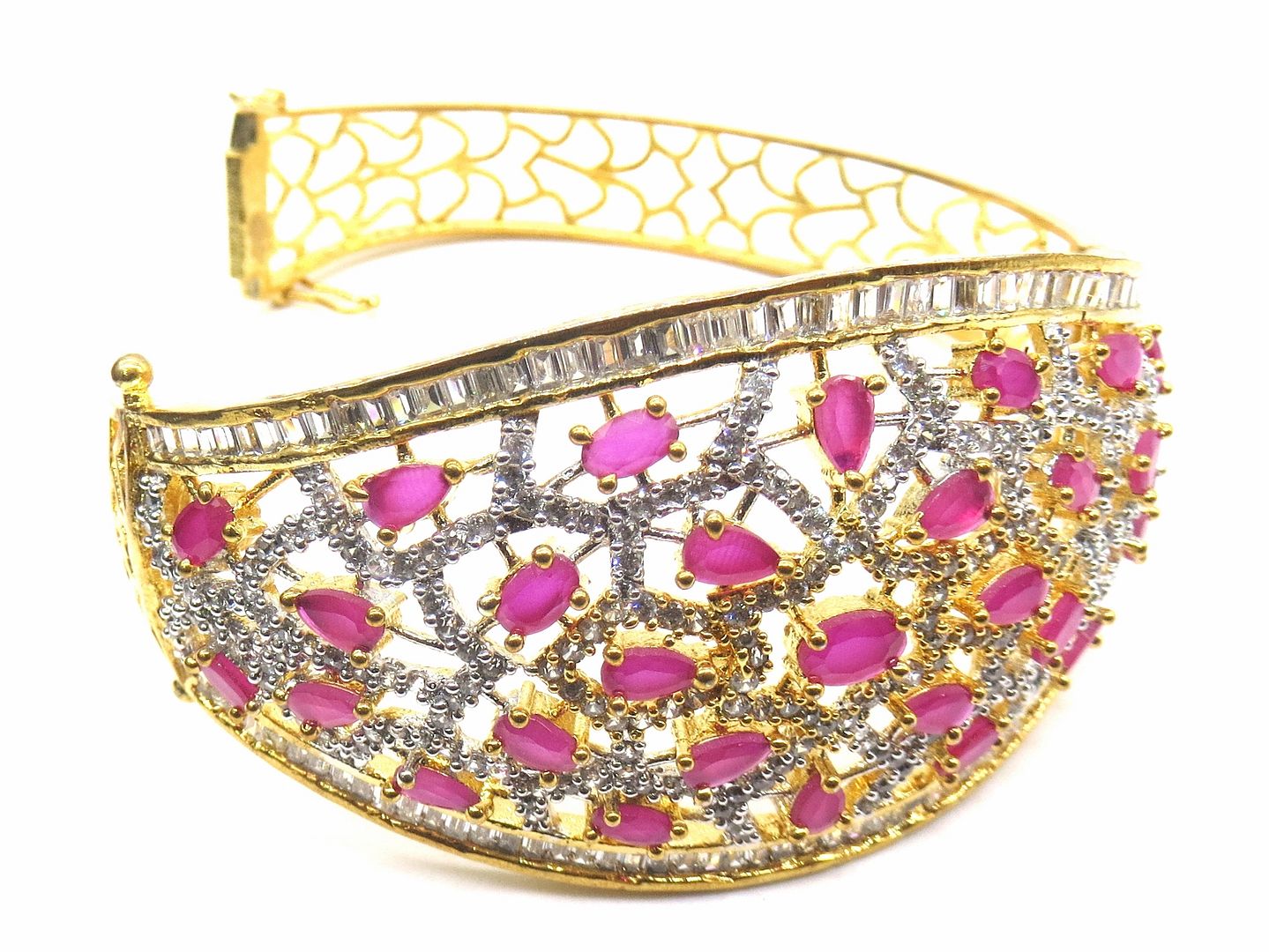 Jewelshingar Jewellery Ruby Bracelet For Women ( 54531BCD )