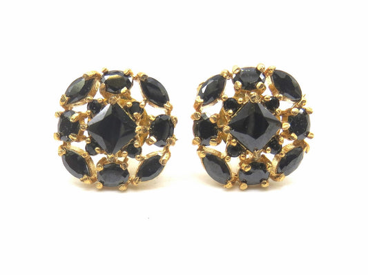 Jewelshingar Jewellery American Diamond PlatedGold Colour Stud Earrings For Women ( 55519GJT )