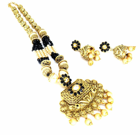 Jewelshingar Jewellery Gold Plated Pendant Sets For Women ( 56502PSP )