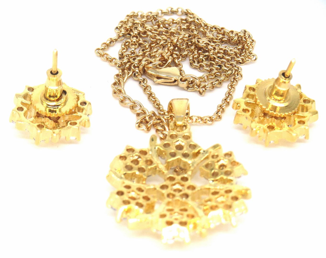 Jewelshingar Jewellery Gold Plated Pendant Sets For Women ( 56577PSD )