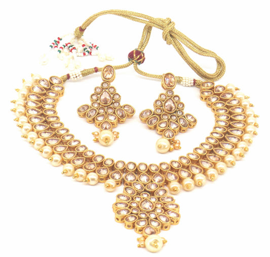 Jewelshingar Jewellery Gold Plated Necklaces For Women ( 56685ASP )