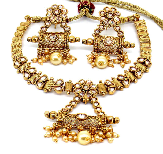 Jewelshingar Jewellery Gold Plated Necklaces For Women ( 56701ASP )