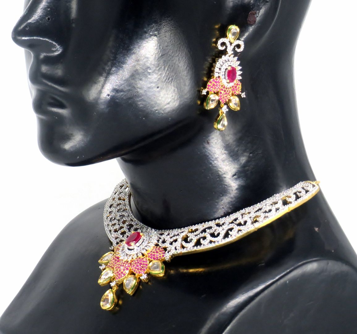 Jewelshingar Jewellery Gold Plated Necklaces For Women ( 56771NAD )