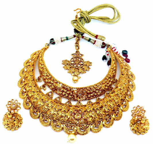 Jewelshingar Jewellery Gold Plated Necklaces For Women ( 56719ASP )