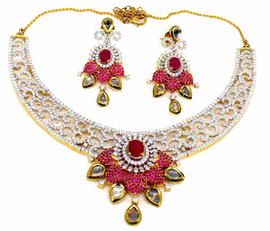 Jewelshingar Jewellery Gold Plated Necklaces For Women ( 56771NAD )