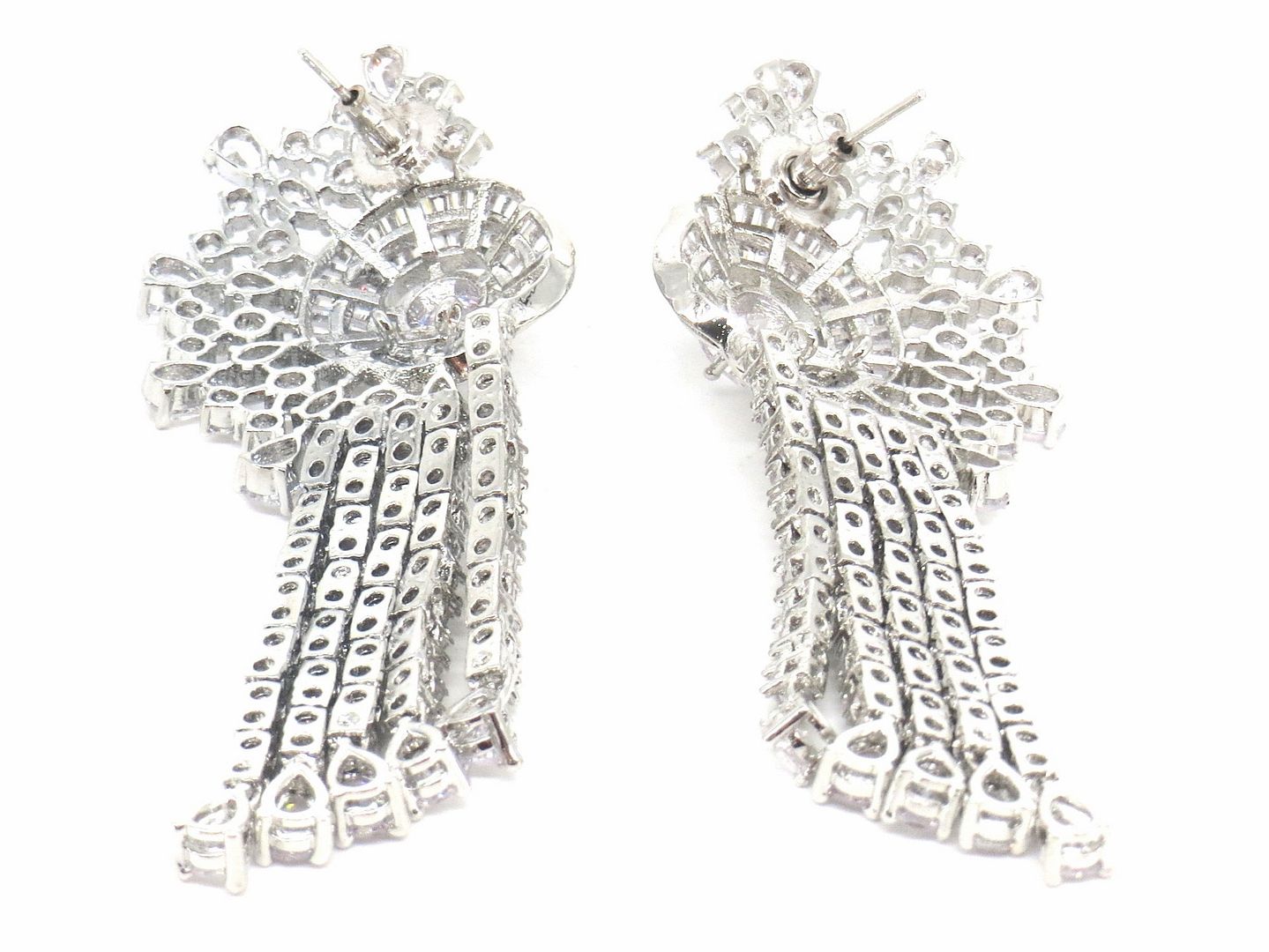 Jewelshingar Jewellery Silver Plated Silver Colour Earrings For Women ( 57046EAD )