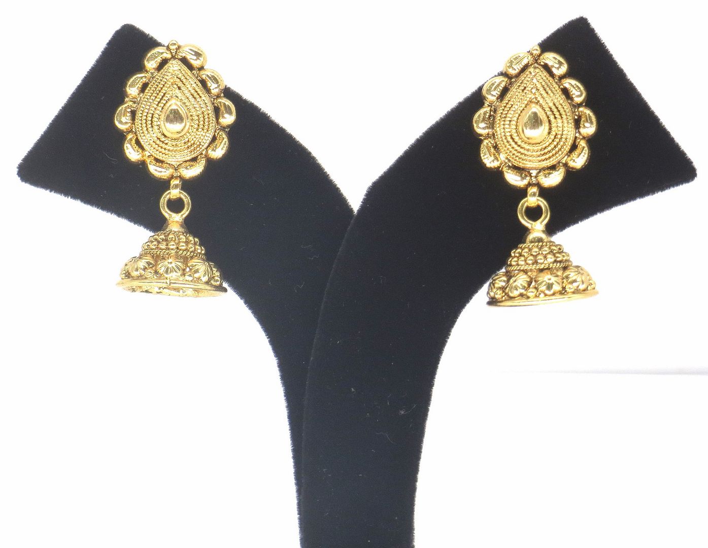 Jewelshingar Jewellery Gold Plated Gold Colour Earrings For Women ( 57217PEJ )