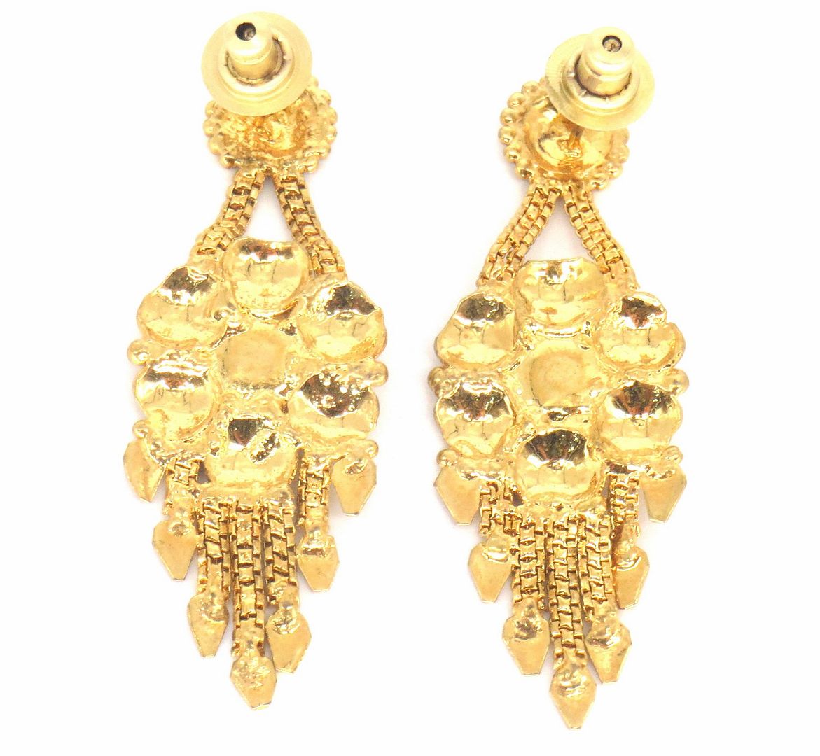 Jewelshingar Jewellery Gold Plated Gold Colour Earrings For Women ( 57246PED )