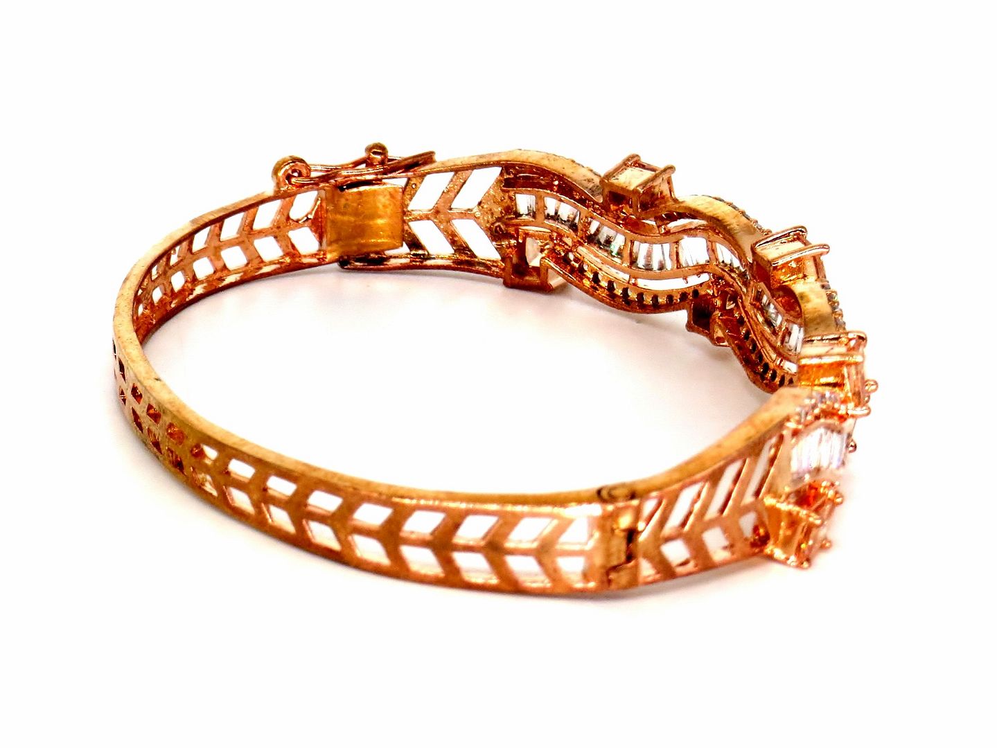 Jewelshingar Jewellery Rose Gold Plated Bracelets For Women ( 57842BCD )