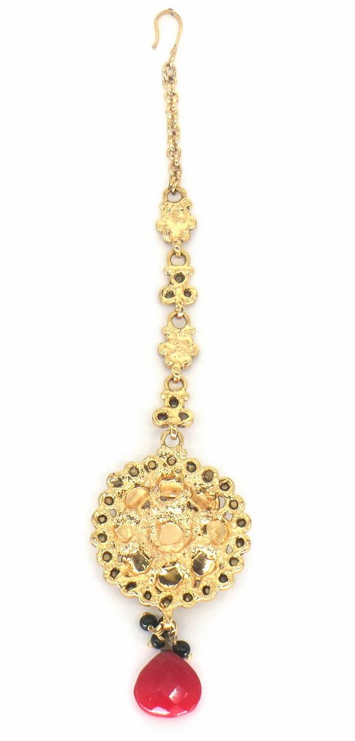 Jewelshingar Jewellery Gold Plated Polki Maangtikka For Women ( 58149MTP )