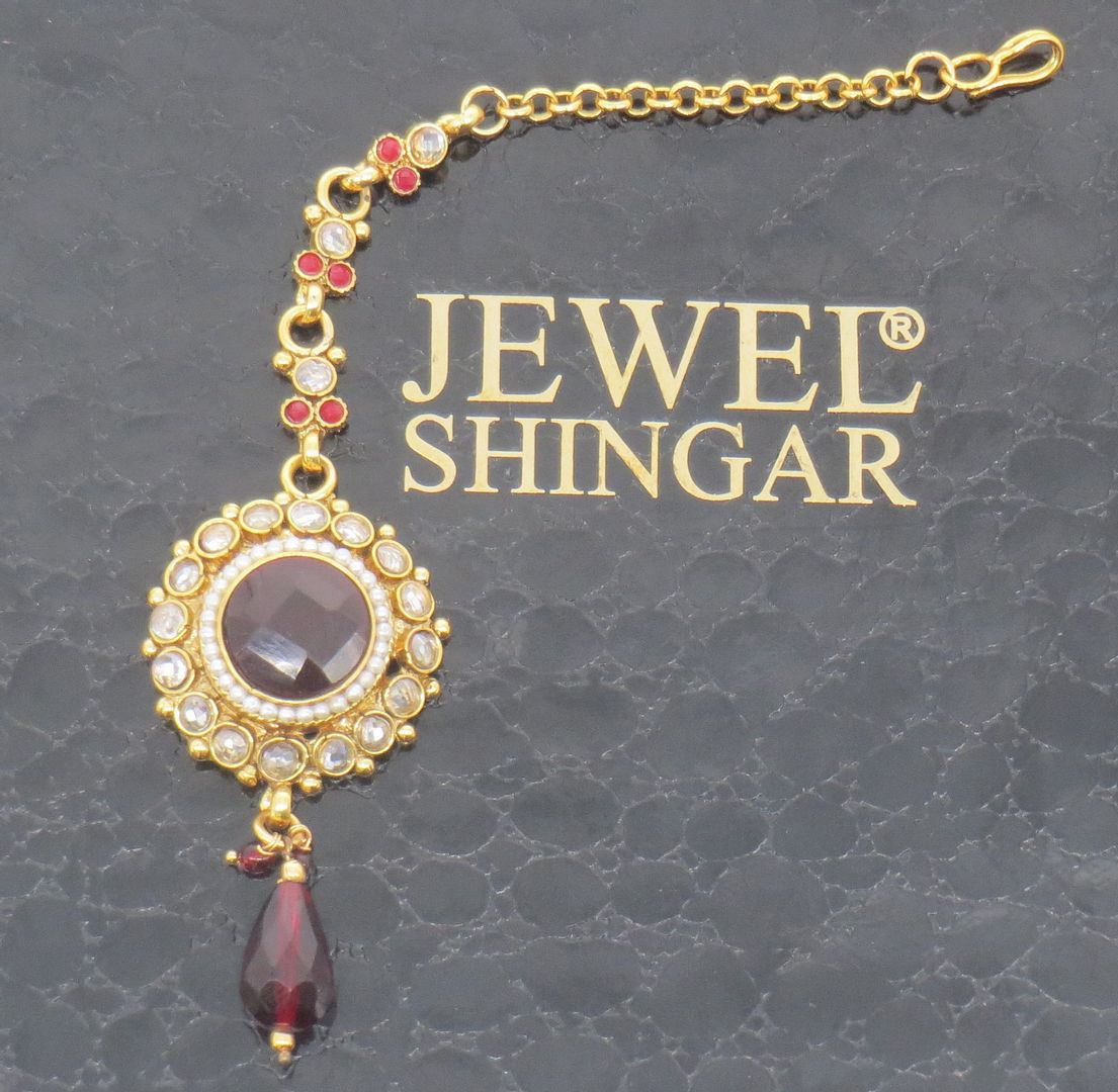 Jewelshingar Jewellery Gold Plated Polki Maangtikka For Women ( 58189MTP )