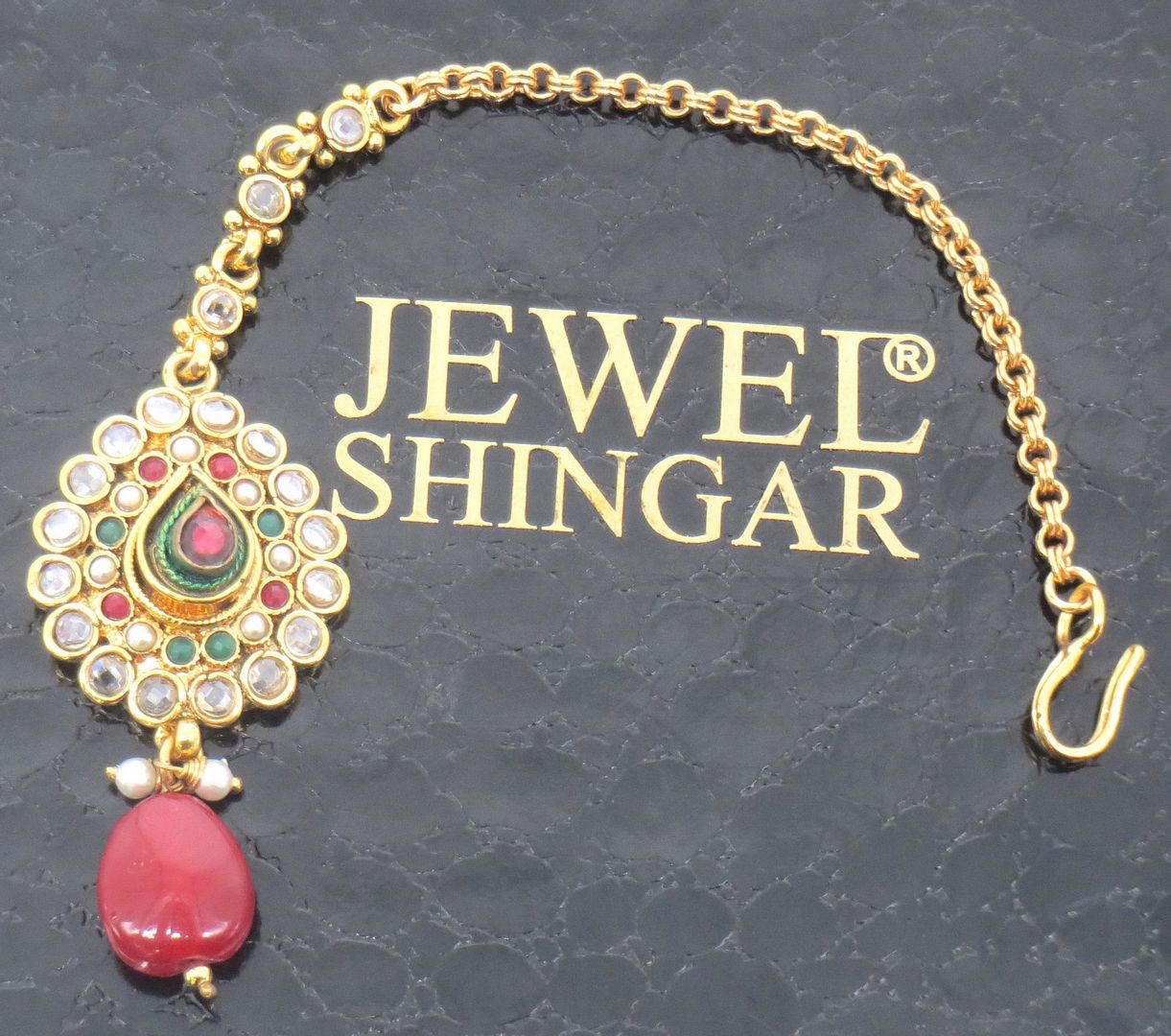 Jewelshingar Jewellery Gold Plated Polki Maangtikka For Women ( 58215MTP )