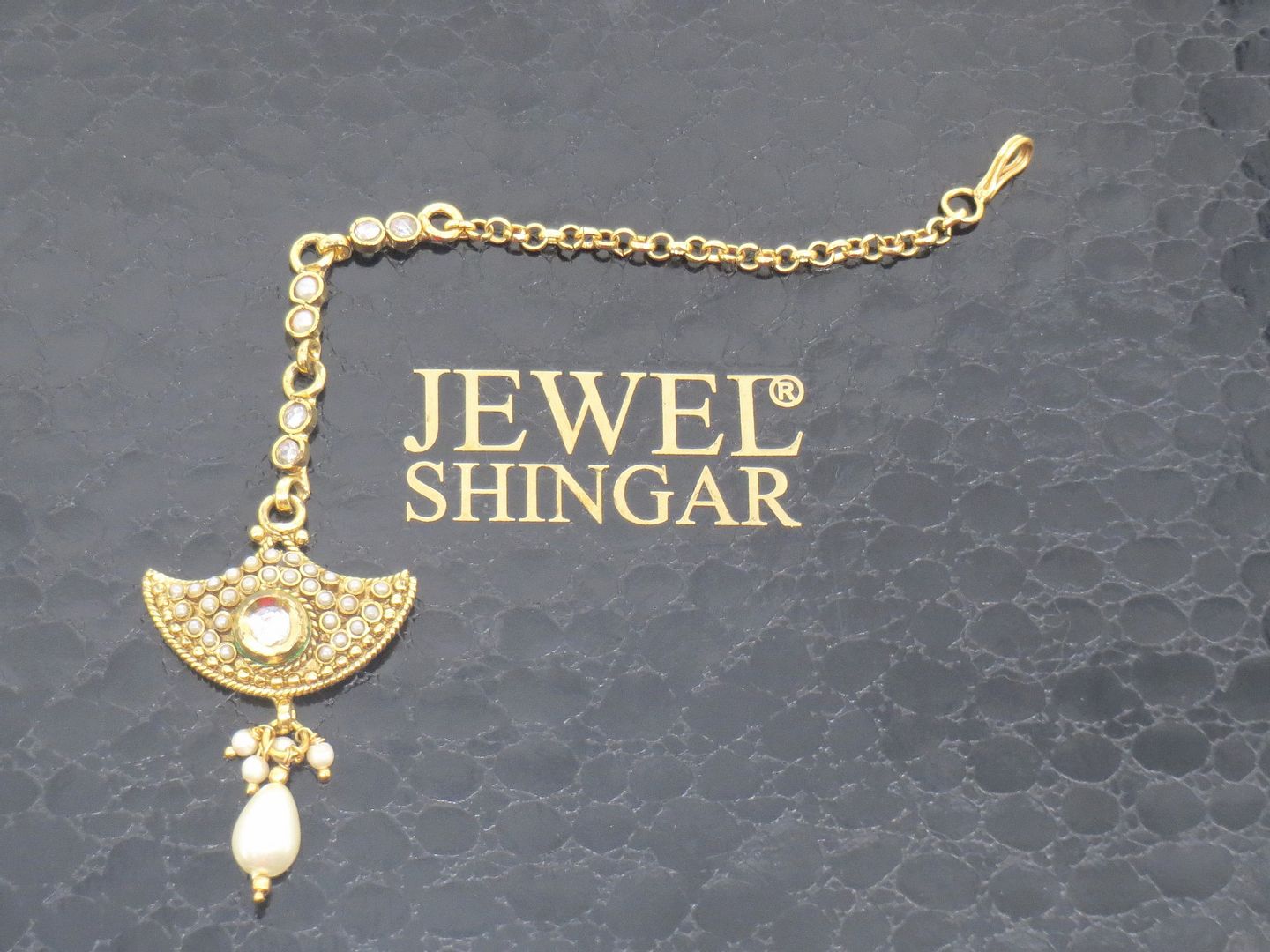 Jewelshingar Jewellery Gold Plated Polki Maangtikka For Women ( 58332MTP )