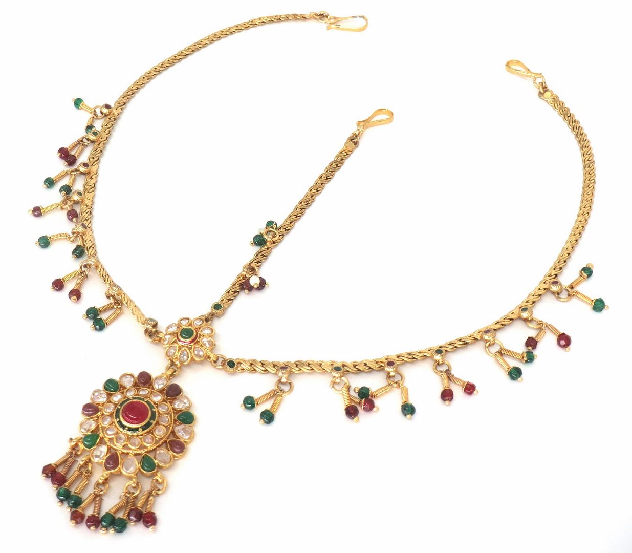 Jewelshingar Jewellery Gold Plated Polki  Matha Patti For Women ( 58364MPP )