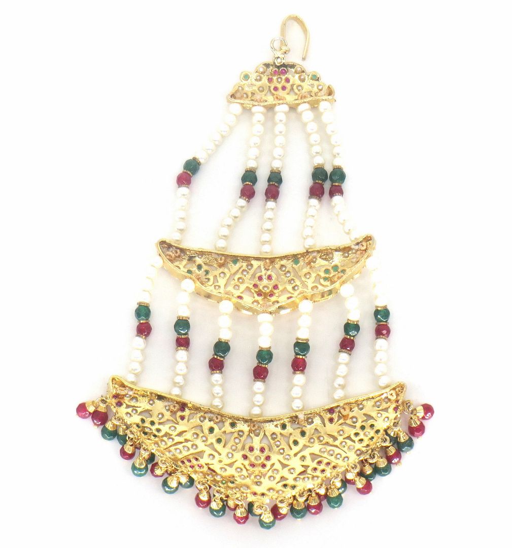 Jewelshingar Jewellery Gold Plated Polki  passa For Women ( 58386PSJ )