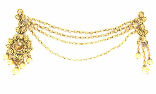 Jewelshingar Jewellery Gold Plated Polki  Matha Patti For Women ( 58401MPP )