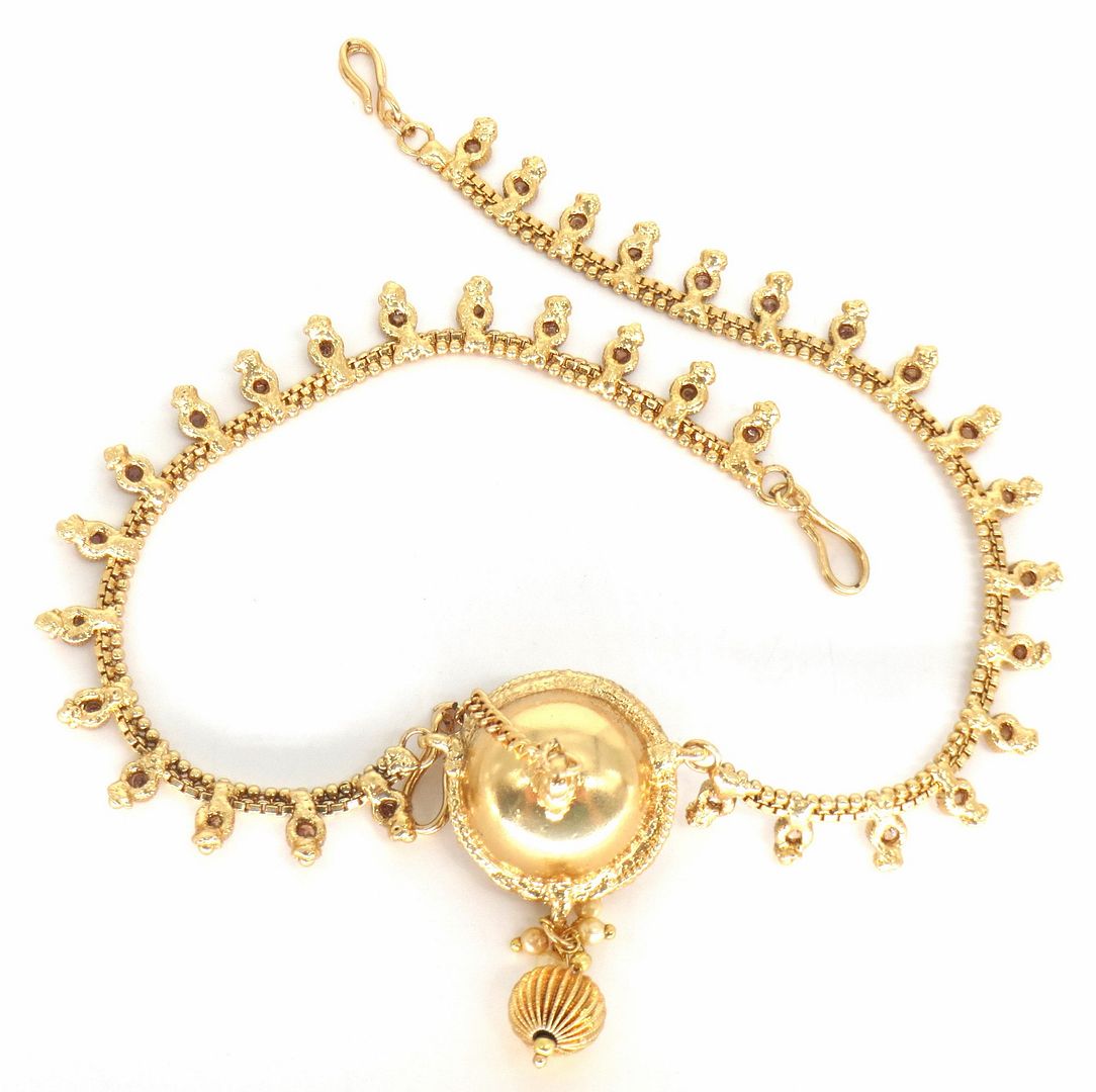 Jewelshingar Jewellery Gold Plated Polki  Matha Patti For Women ( 58422MPP )