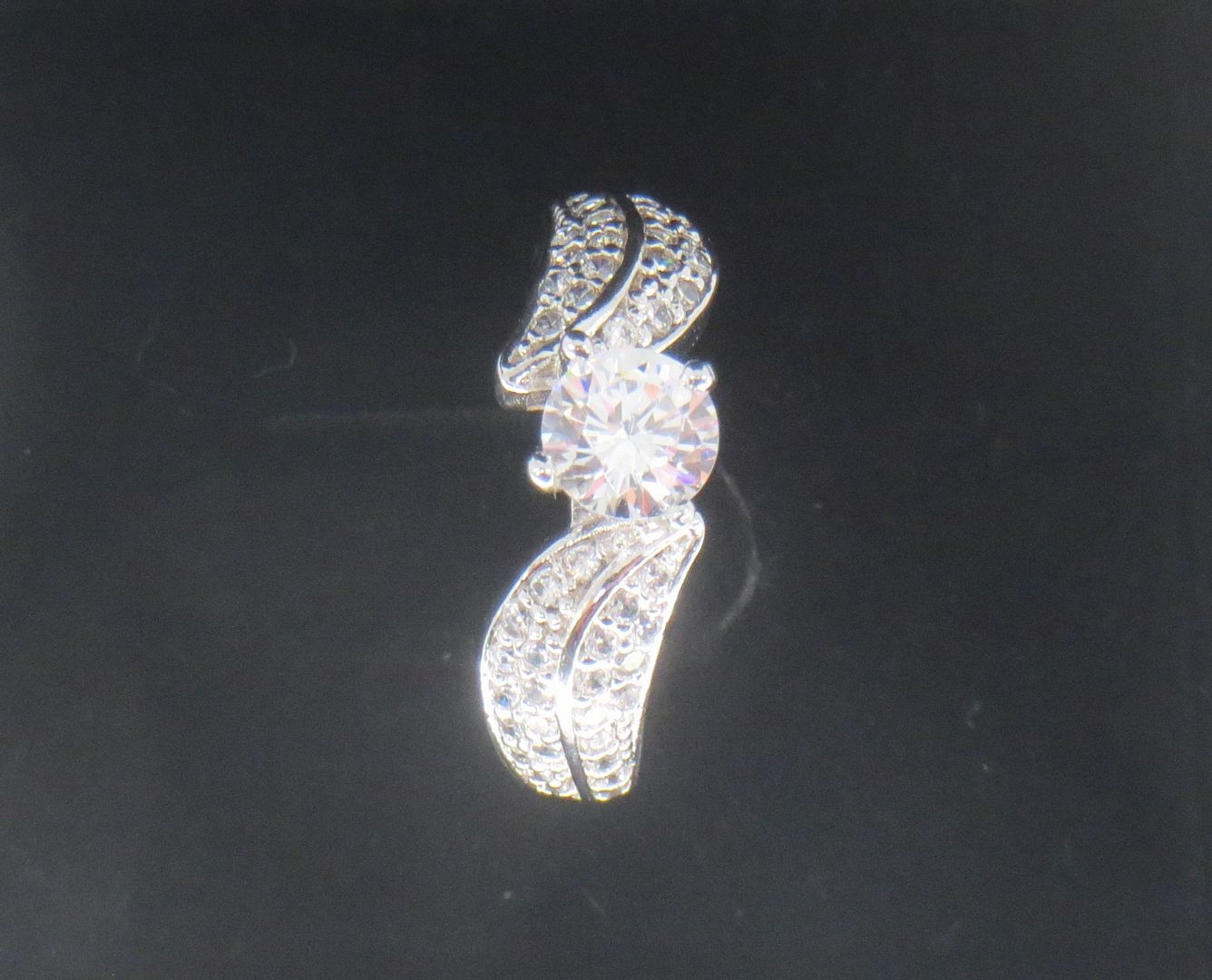 Jewelshingar Jewellery American Diamond Clear Colour Size 16 Silver Plated Ring For Girls ( 59138RIN )