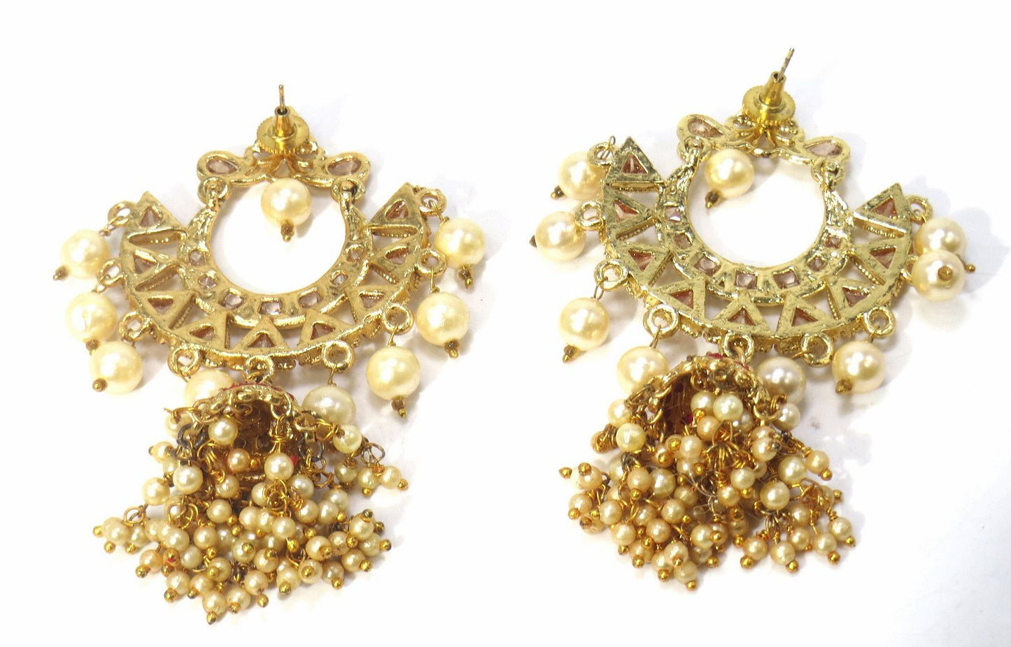 Jewelshingar Jewellery Gold Plated Diamond Jhumki For Women ( 61133ACE )