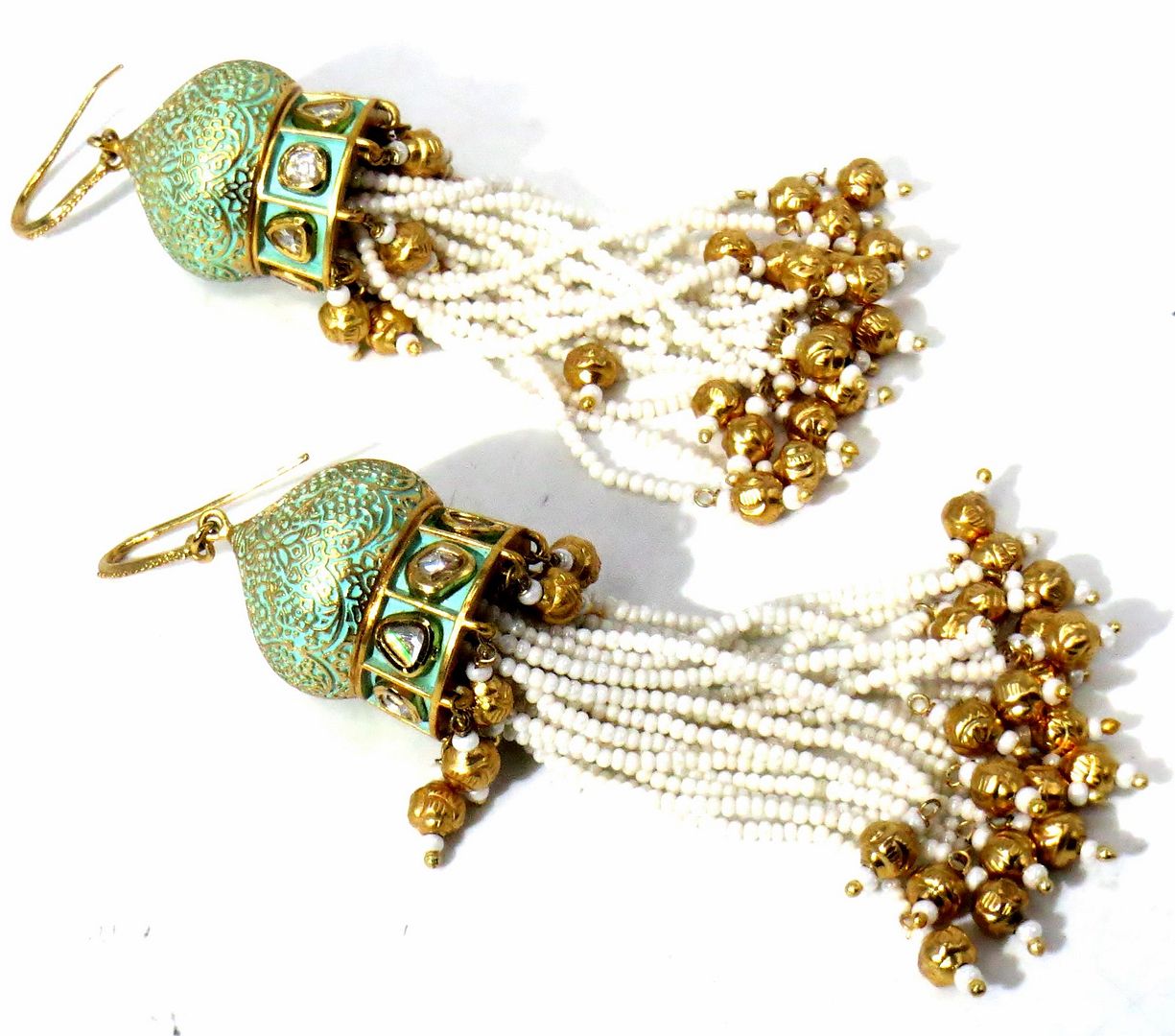 Jewelshingar Jewellery Gold Plated Diamond Jhumki For Women ( 61144ACE )