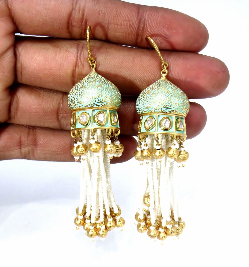 Jewelshingar Jewellery Gold Plated Diamond Jhumki For Women ( 61144ACE )