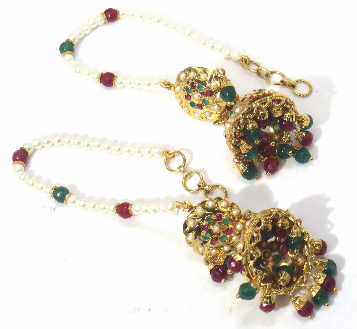 Jewelshingar Jewellery Gold Plated Diamond Jhumki For Women ( 61149JDE )