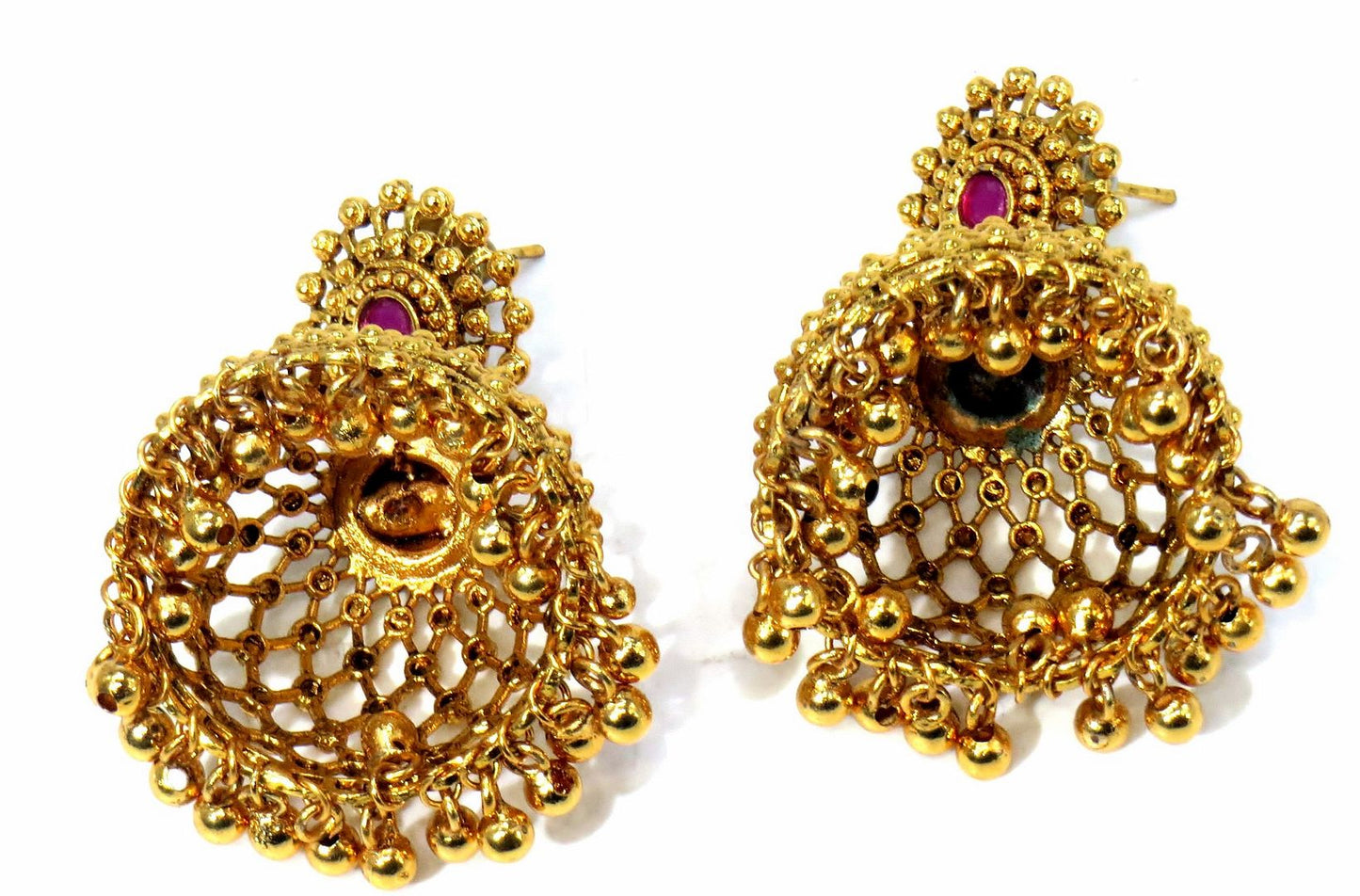 Jewelshingar Jewellery Gold Plated Diamond Jhumki For Women ( 61186PEJ )