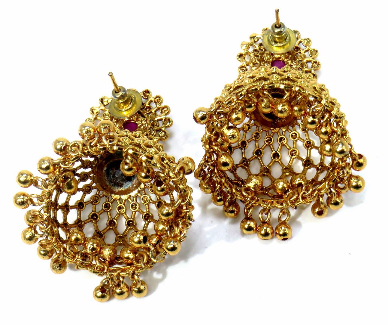 Jewelshingar Jewellery Gold Plated Diamond Jhumki For Women ( 61186PEJ )